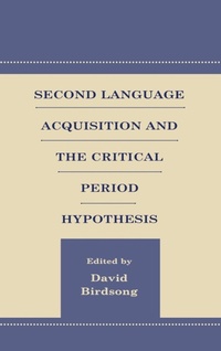 Abbildung von: Second Language Acquisition and the Critical Period Hypothesis - Routledge