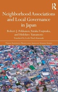 Cover: Neighborhood Associations and Local Governance in Japan - Routledge