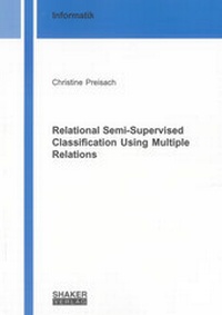 Enlarge image Cover: Relational Semi-Supervised Classification Using Multiple Relations - Shaker