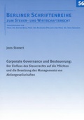 Cover: Corporate Governance und Besteuerung: - Shaker