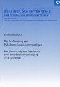Cover: Die Besteuerung von Publikums-Investmentverm&ouml;gen - Shaker
