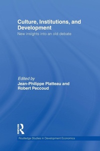 Enlarge image Cover: Culture, Institutions, and Development - Routledge