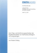 Cover: Zum Trag- und Verformungsverhalten der Kopfbolzend&uuml;bel von Stahlverbundtr&auml;gern mit Vergussfugen - Shaker