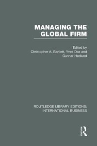 Enlarge image Cover: Managing the Global Firm (RLE International Business) - Routledge