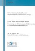 Cover: KSFE 2011 - Voneinander lernen - Shaker