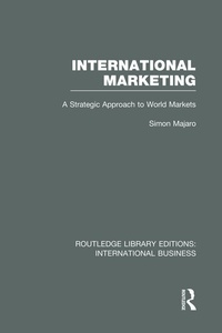 Enlarge image Cover: International Marketing (RLE International Business) - Routledge