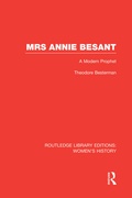 Cover: Mrs Annie Besant - Routledge