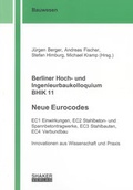 Cover: Berliner Hoch- und Ingenieurbaukolloquium BHIK 11, Neue Eurocodes - Shaker