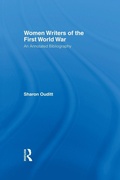 Cover: Women Writers of the First World War: An Annotated Bibliography - Routledge