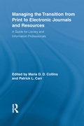 Cover: Managing the Transition from Print to Electronic Journals and Resources - Routledge