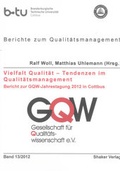 Cover: Vielfalt Qualit&auml;t - Tendenzen im Qualit&auml;tsmanagement - Shaker