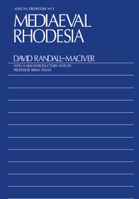 Enlarge image Cover: Medieval Rhodesia - Routledge
