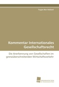 Cover: Kommentar Internationales Gesellschaftsrecht - S&uuml;dwestdeutscher Verlag f&uuml;r Hochschulschriften AG  Co. KG
