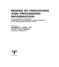 Bild: Modes of Perceiving and Processing Information - Psychology Press Ltd