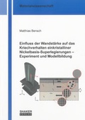 Cover: Einfluss der Wandst&auml;rke auf das Kriechverhalten einkristalliner Nickelbasis-Superlegierungen - Experiment und Modellbildung - Shaker