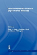Cover: Environmental Economics, Experimental Methods - Routledge