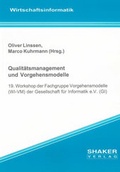 Cover: Qualit&auml;tsmanagement und Vorgehensmodelle - Shaker