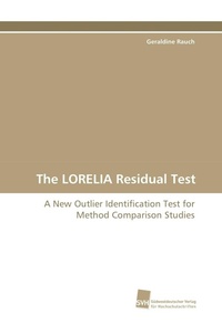 Enlarge image Cover: The LORELIA Residual Test - Südwestdeutscher Verlag für Hochschulschriften