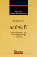 Cover: Analysis IV - Spektrum Akademischer Verlag