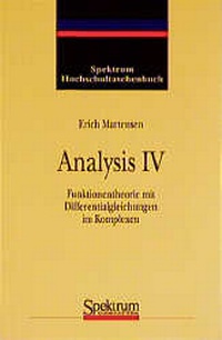 Enlarge image Cover: Analysis IV - Spektrum Akademischer Verlag