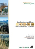 Cover: Regionalentwicklung im Berggebiet und institutioneller Wandel - Bundesanstalt f&uuml;r Agrarwirtschaft und Bergbauernfragen