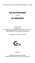 Cover: Erl&auml;uterungen zu Blatt 66 Gmunden - GeoSphere Austria