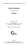 Cover: Erl&auml;uterungen zu Blatt 78 Rust - GeoSphere Austria