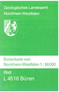 Cover: Bodenkarten von Nordrhein-Westfalen 1:50000 / B&uuml;ren - Geologischer Dienst Nordrhein-Westfalen - Landesbetrieb