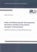 Cover: Rolle und Bedeutung der Stromspeicher bei hohen Anteilen erneuerbarer Energien in Deutschland - Shaker