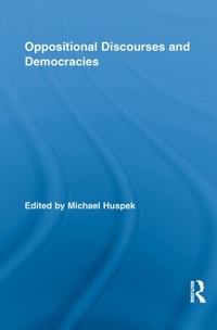 Enlarge image Cover: Oppositional Discourses and Democracies - Routledge