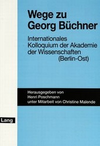 Enlarge image Cover: Wege zu Georg Büchner - Peter Lang Verlag