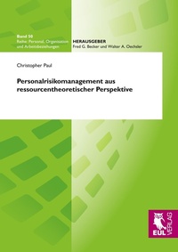 Abbildung von: Personalrisikomanagement aus ressourcentheoretischer Perspektive - Josef Eul Verlag