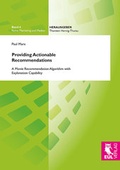 Cover: Providing Actionable Recommendations - Josef Eul Verlag