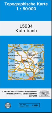 TK50 Topographische Karte 1:50000 Bayern - TK50 L5934 Kulmbach