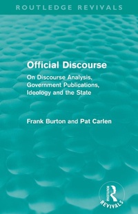 Enlarge image Cover: Official Discourse (Routledge Revivals) - Routledge
