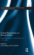 Cover: Critical Perspectives on African Politics - Routledge