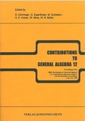 Cover: Contributions to General Algebra 12 - Heyn