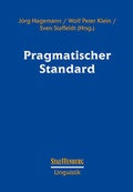 Cover: Pragmatischer Standard - Stauffenburg