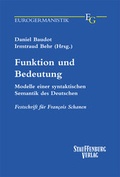 Cover: Funktion und Bedeutung - Stauffenburg