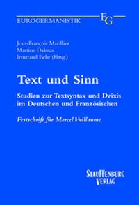 Enlarge image Cover: Text und Sinn - Stauffenburg