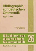 Cover: Bibliographie zur deutschen Grammatik 1984-1994 - Stauffenburg