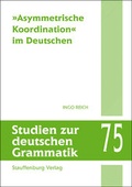 Cover: 'Asymmetrische Koordination' im Deutschen - Stauffenburg