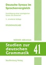 Cover: Deutsche Syntax im Sprachenvergleich - Stauffenburg