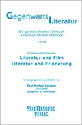 Cover: Gegenwartsliteratur. Ein Germanistisches Jahrbuch /A German Studies Yearbook / 7/2008 - Stauffenburg