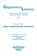 Cover: Gegenwartsliteratur. Ein Germanistisches Jahrbuch /A German Studies Yearbook / 8/2009 - Stauffenburg