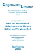 Cover: Gegenwartsliteratur. Ein Germanistisches Jahrbuch /A German Studies Yearbook / 9/2010 - Stauffenburg