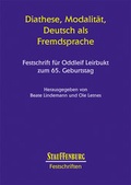 Cover: Diathese, Modalit&auml;t, Deutsch als Fremdsprache - Stauffenburg