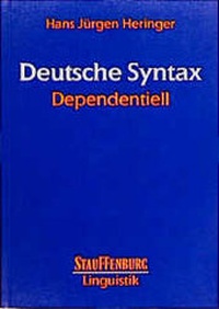 Enlarge image Cover: Deutsche Syntax Dependentiell - Stauffenburg