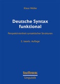 Cover: Deutsche Syntax funktional - Stauffenburg