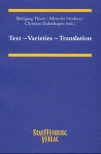 Enlarge image Cover: Text - Varieties - Translation - Stauffenburg